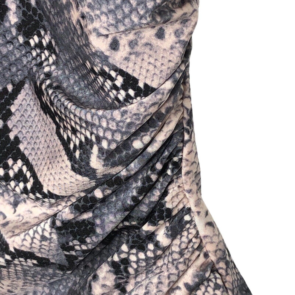 NWT Calvin Klein Womens Snakeskin Print one Piece Swimsuit Size 16 Halter‎ Neck - Picture 6 of 9